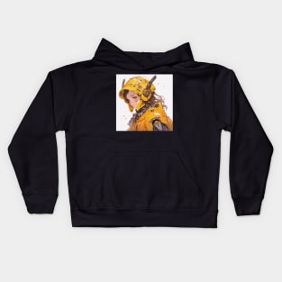 Anime Mech Girl Kids Hoodie